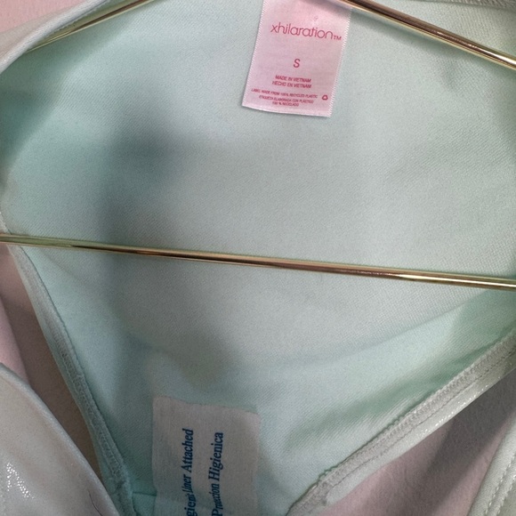 Xhilaration Mint Green Bikini Set Top Size Medium Bottom Size Small - Picture 4 of 6